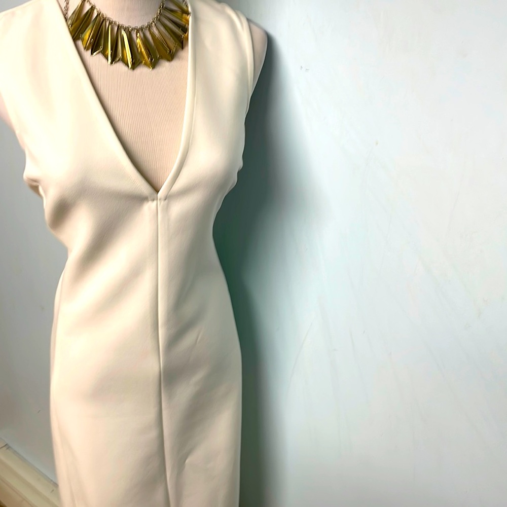 Beautiful solid cream white BCBG Max Azria dress